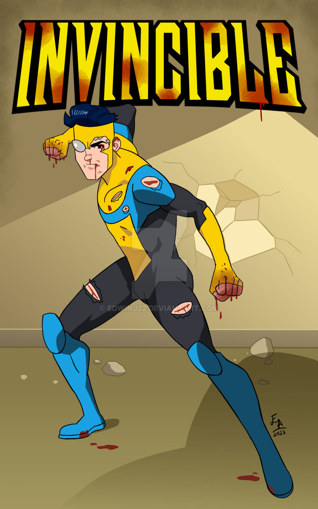 Invincible Coolframes Invincible cover animation 02 by edwinj22 on DeviantArt