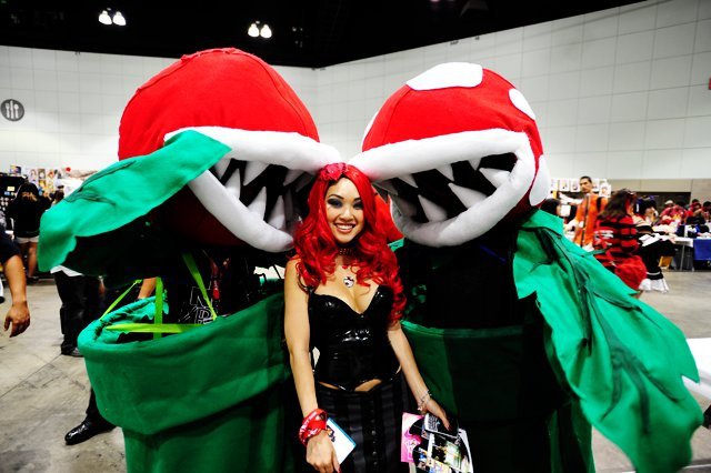 Piranha Plants eating Vampy