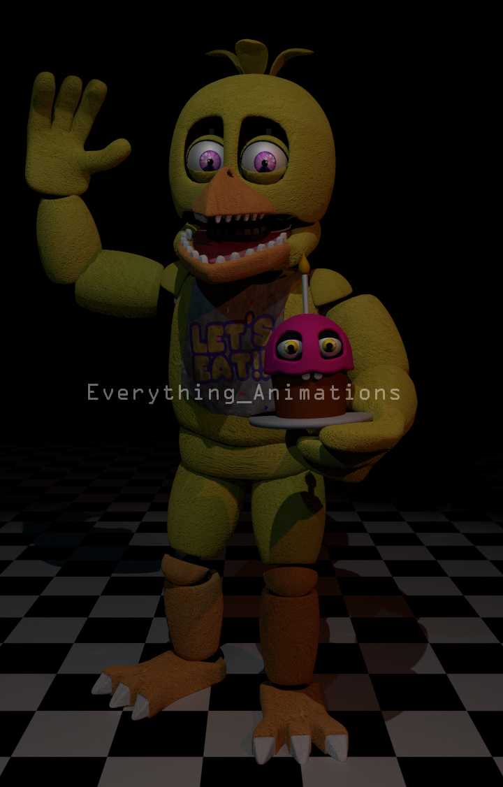 Finally Chica has been fixed! Unwithered Chica! (FNaF 2 Mod) 