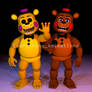 Toy Golden Freddy and Toy Freddy