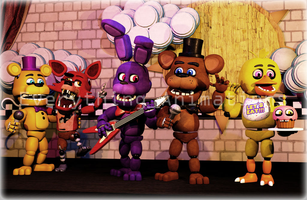 Маленьких аниматроников. АНИМАТРОНИКИ ФНАФ 1. Наф Наф 10. FNAF 1 АНИМАТРОНИКИ. FNAF+ АНИМАТРОНИКИ.