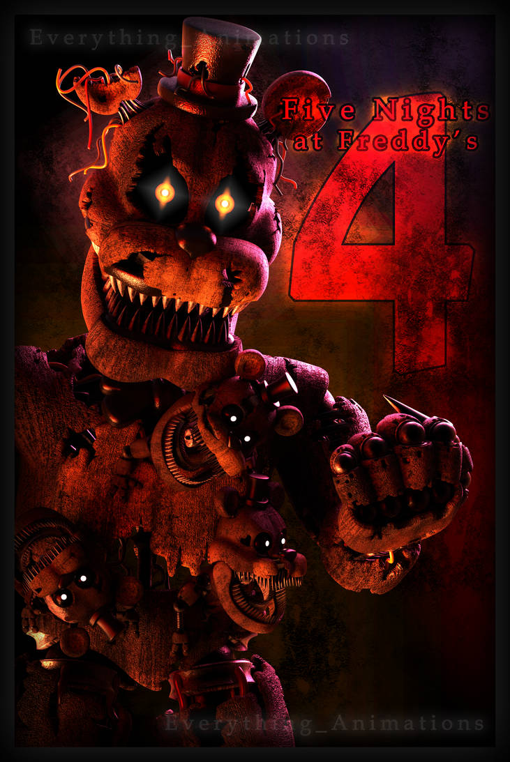 Игру 5 ночей с фредди 4. Five Nights at Freddy's 4 кошмарный Фредди. Найтмер Фредди. Фреддловы ФНАФ 4.