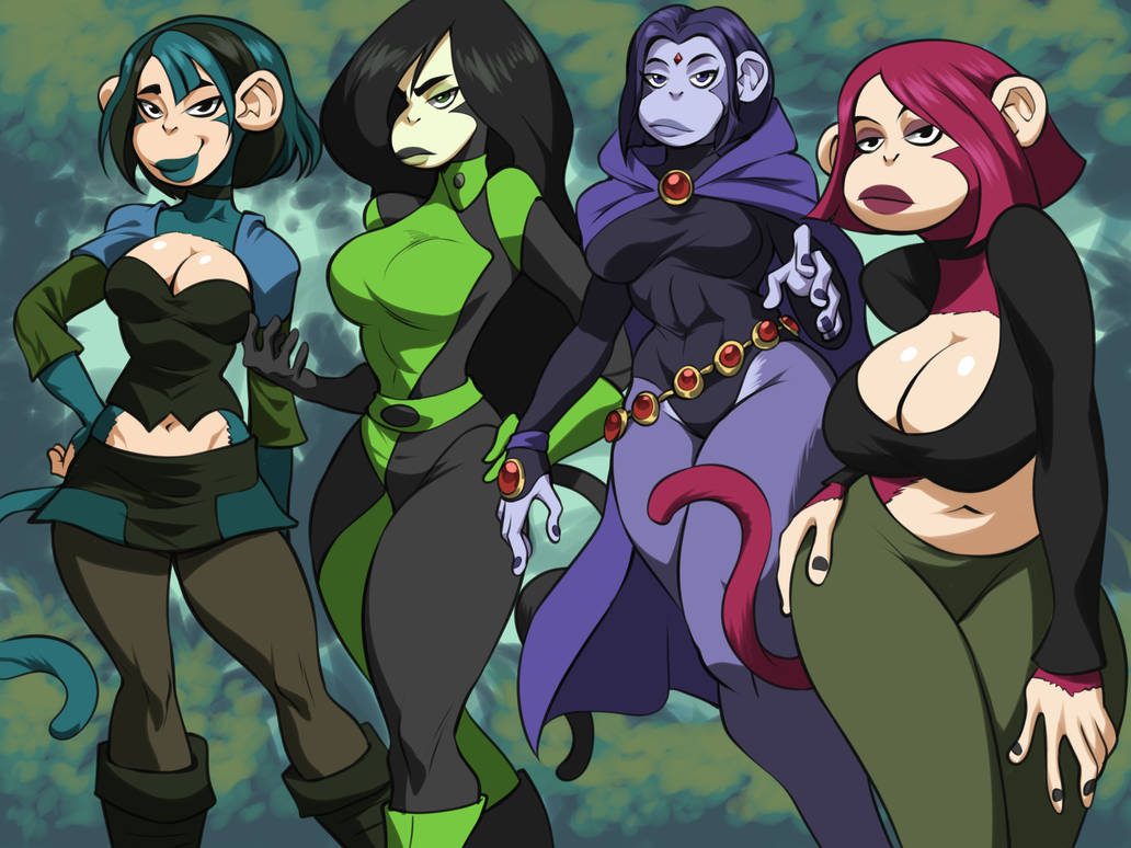 Girl Rally Monkey Monkey Girls by rakintorworld on DeviantArt