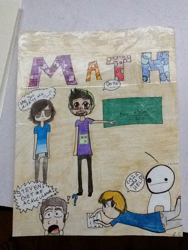 youtuber math binder cover