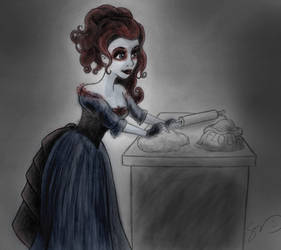 Mrs. Lovett and her pies color