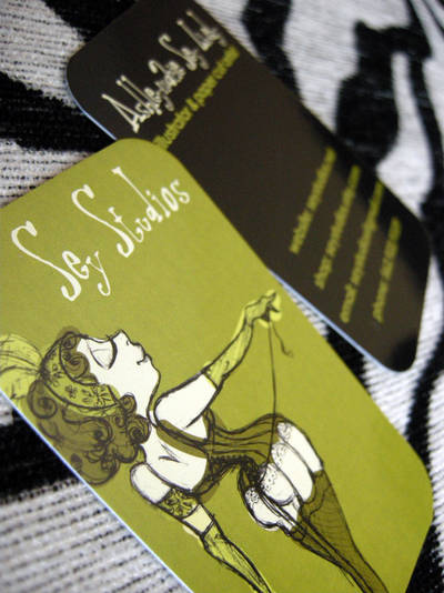 a bit burlesque business cards by seystudios