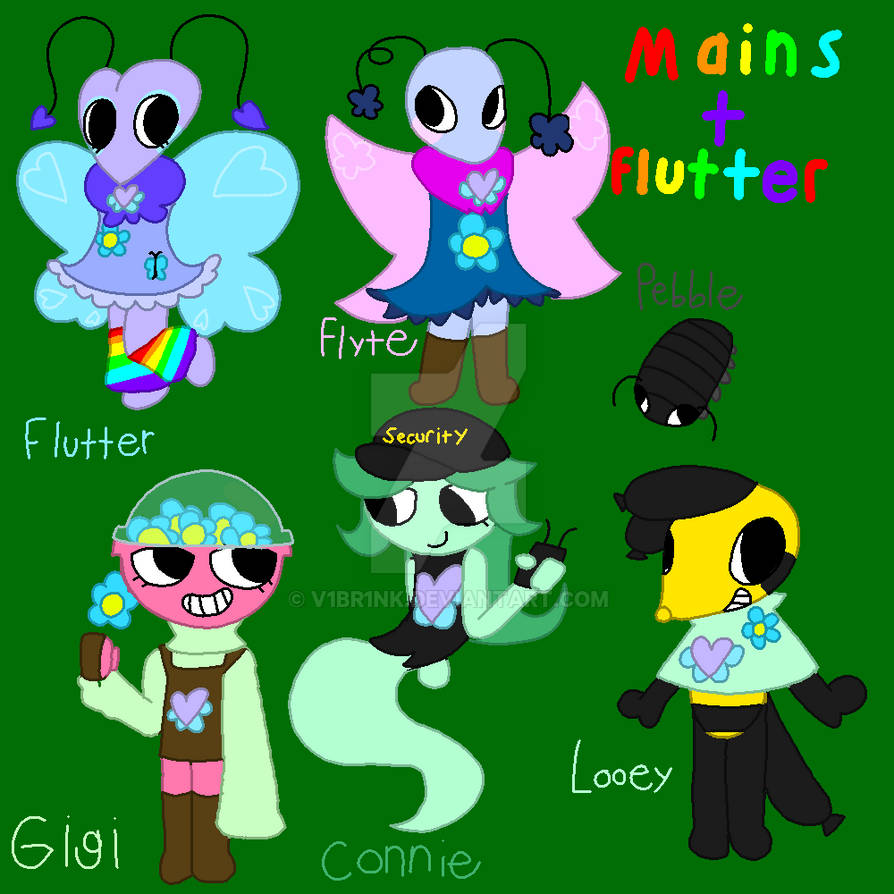 Flutter Deviantart Flutter's Garden AU: Mains + Flutter! by V1BR1NK on DeviantArt