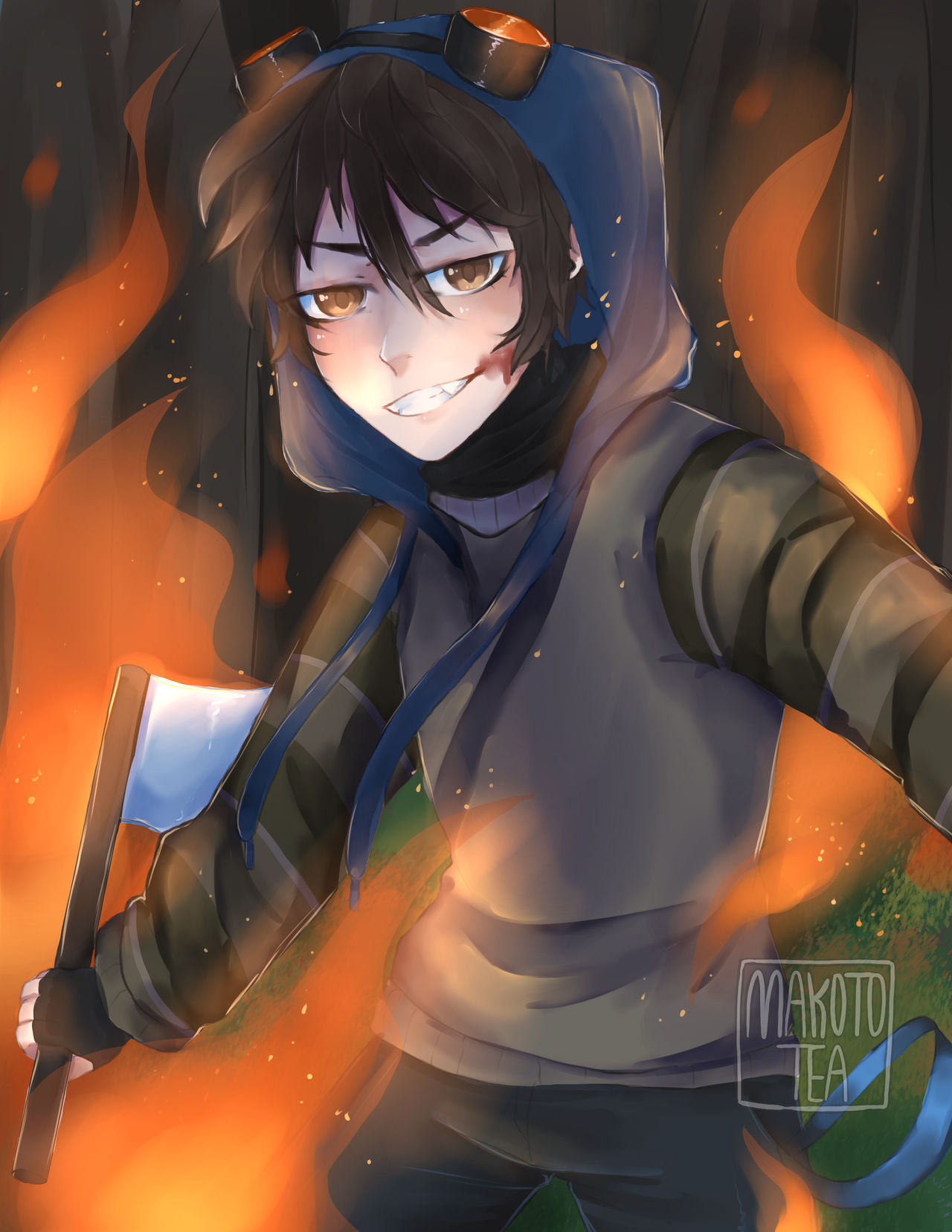 Creepypasta Fanart| Ticci Toby by MakotoTea on DeviantArt