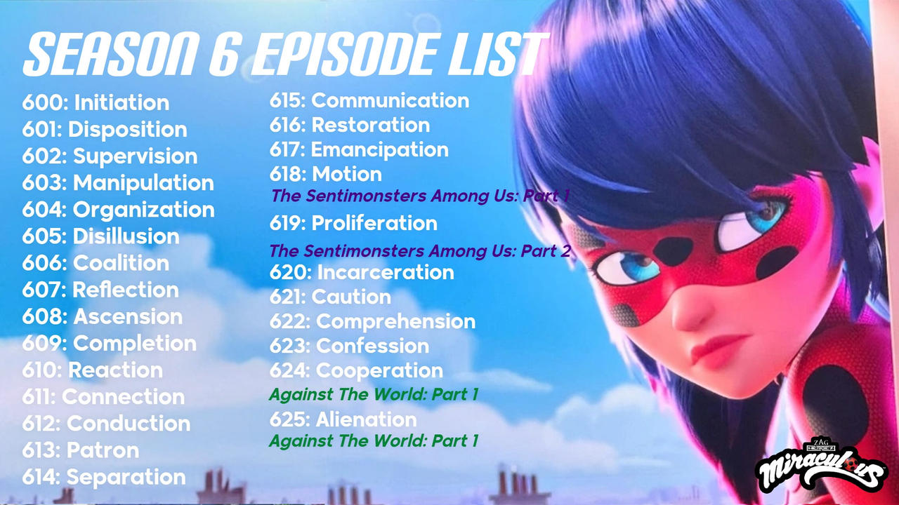 Deviantart Which Episode Season 6 Episode List by lionee12 on DeviantArt