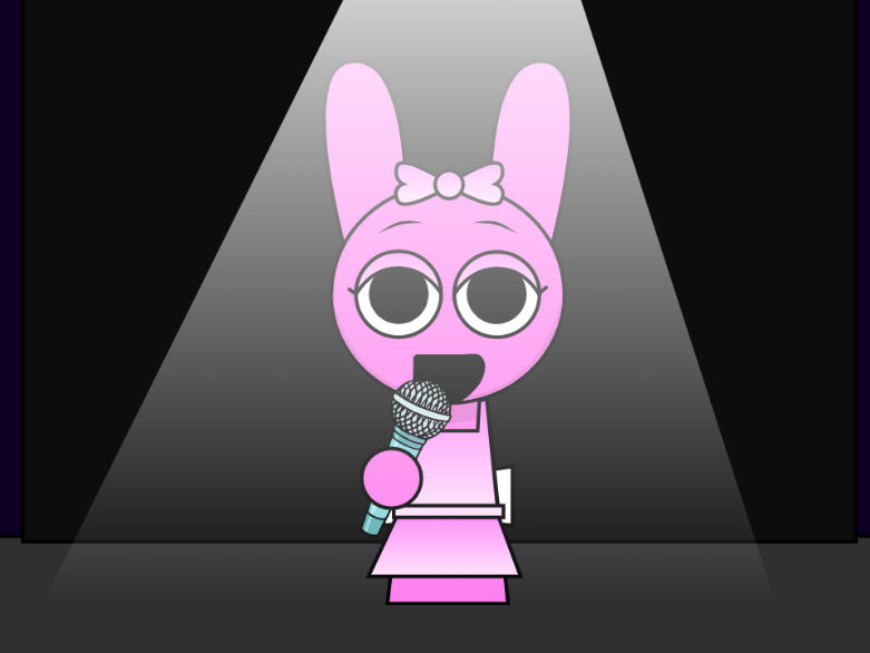 Pinkki Rapper Pinki singing at the concert by Nebula2376 on DeviantArt