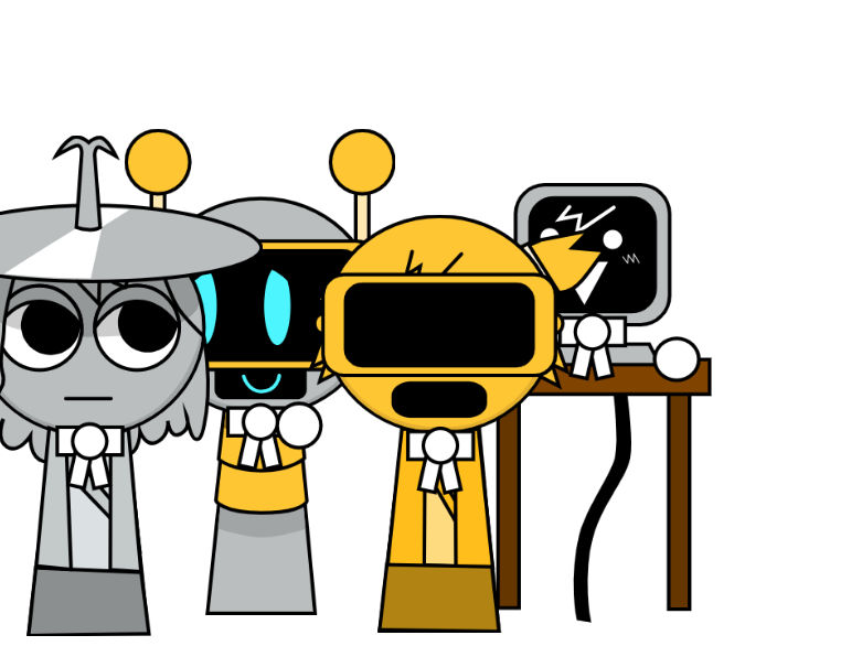 Clukr and Garnold with Funbot and Mr. Fun Computer by Nebula2376 on ...