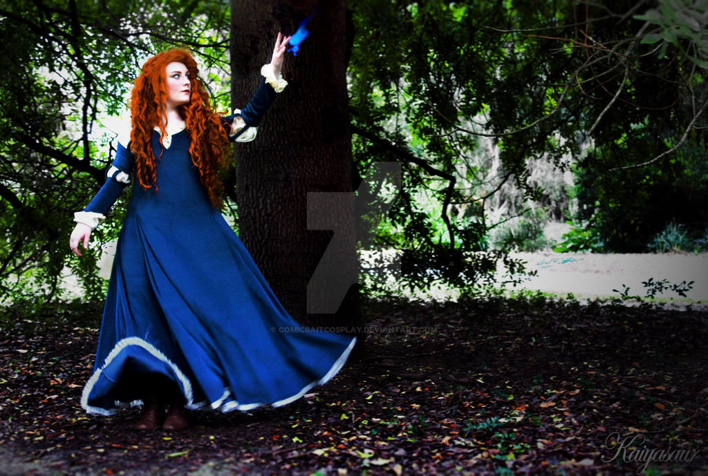 Merida and the wisp by ComicbaitCosplay on DeviantArt