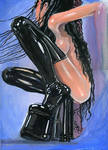 latex boots by Bielegraphics