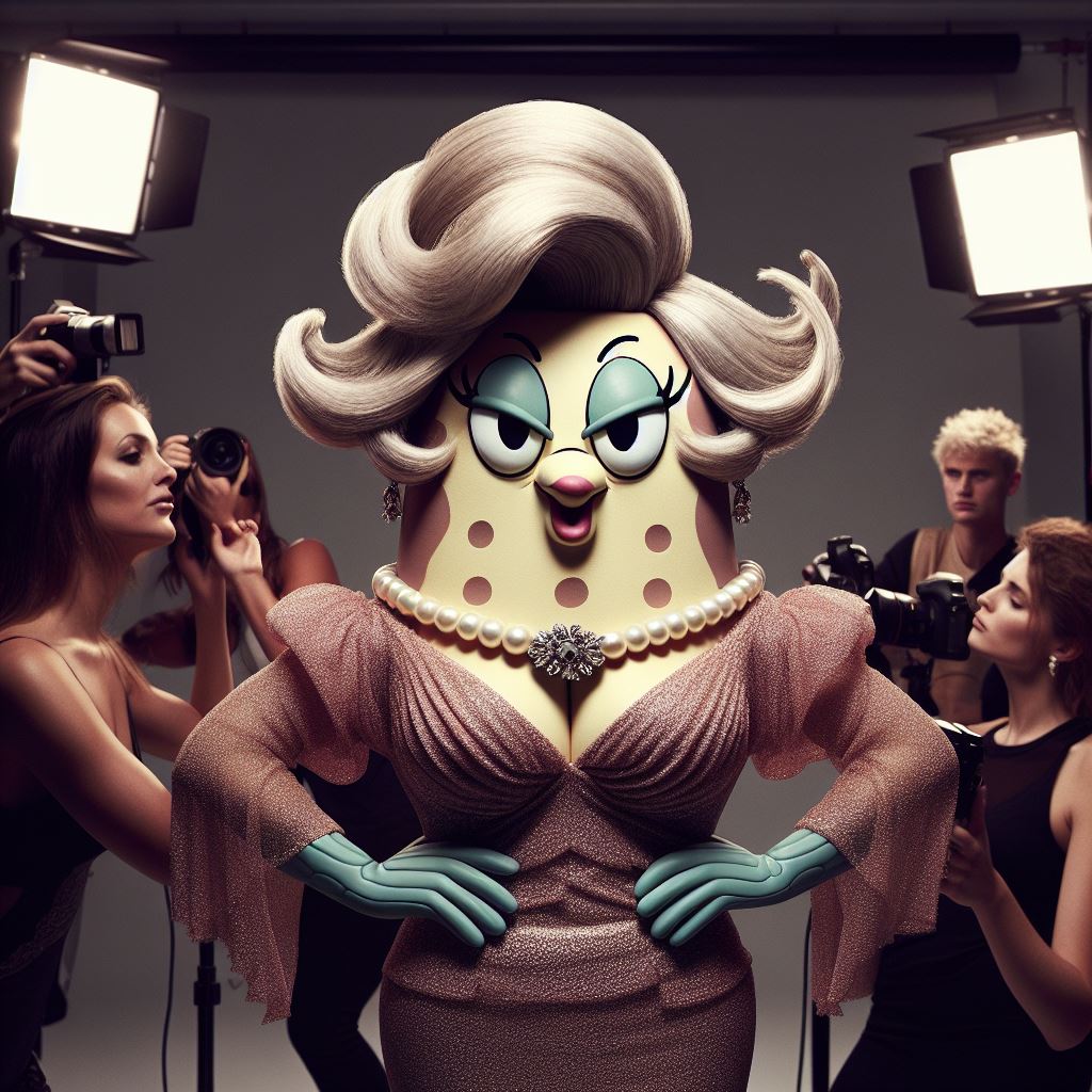 Mrs. Puff Rocks Mrs Puff as a Supermodel! by Pedalpunk-57 on DeviantArt
