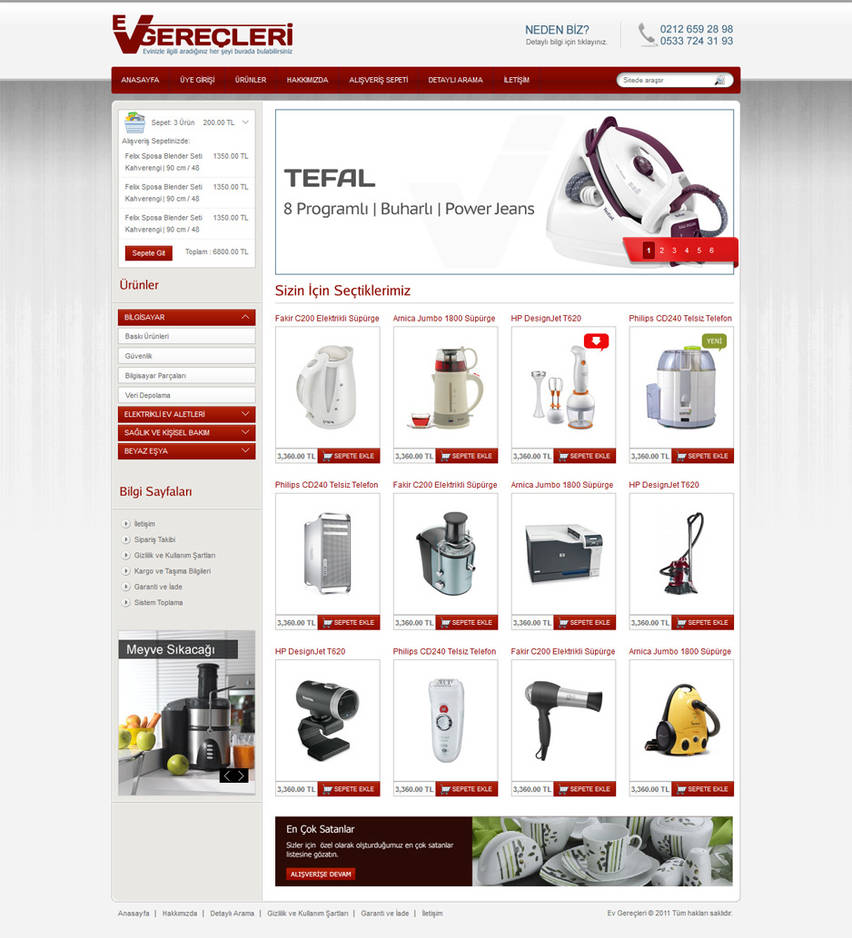 Ev Gerecleri E-Ticaret Sitesi by alisarica