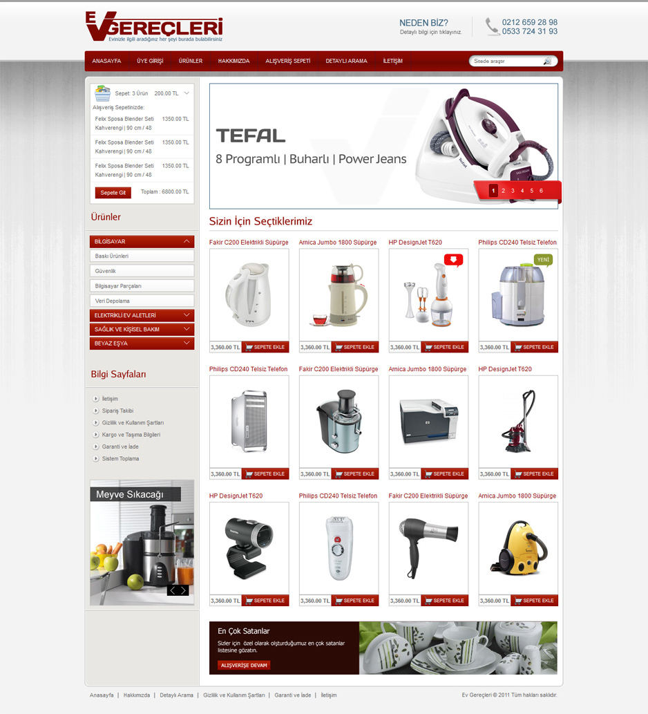 Ev Gerecleri E-Ticaret Sitesi by alisarica