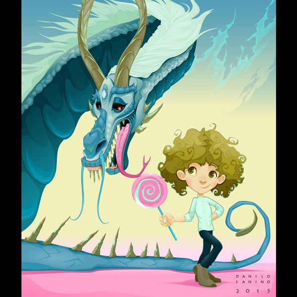 - Friendship between boy and dragon -