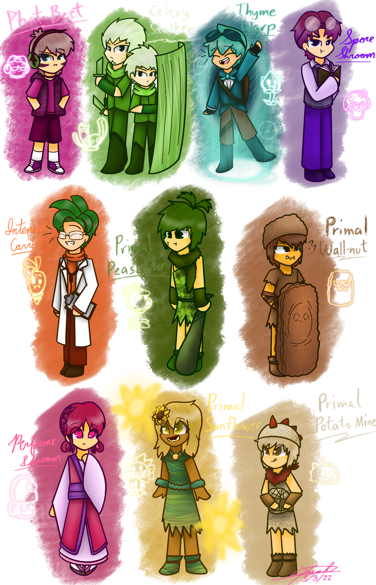 Plants vs. Zombies 2: Neon Mixtape Tour Plants by minecraftman1000 on  DeviantArt