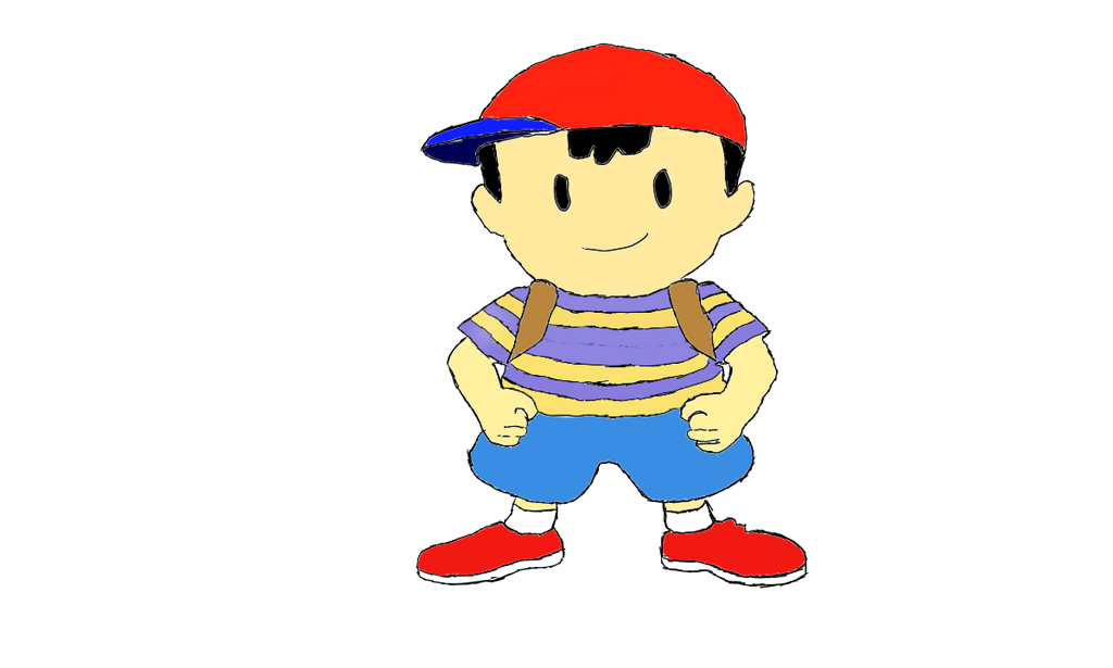 Mi primer dibujo de ness en paint tool by SoulBossMX on DeviantArt Mi primer dibujo de ness en paint tool by SoulBossMX on DeviantArt