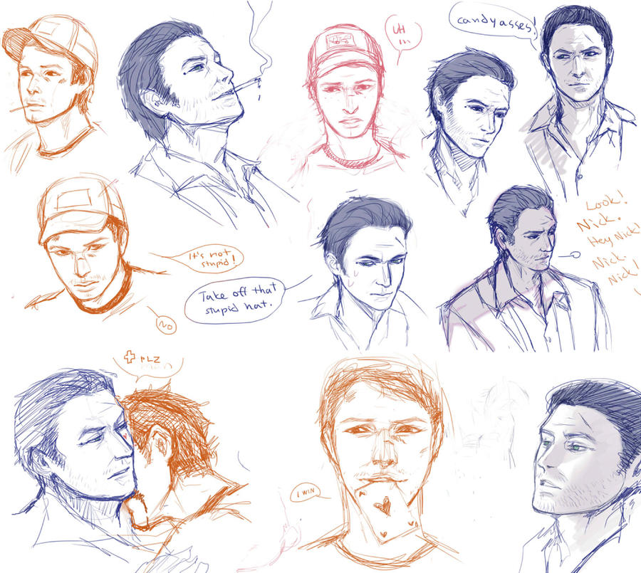 L4D2 Nick+Ellis Sketches