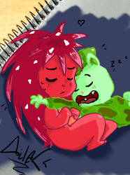 HTF-Flaky and Flippy sleeping