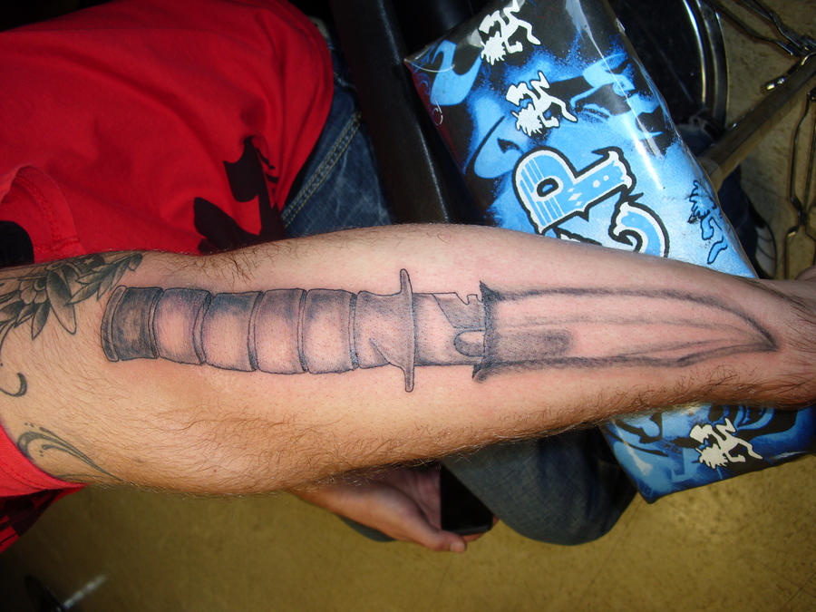 K Bar Knife Tattoo By Spiralghost25 On Deviantart K Bar Knife Tattoo By Spiralghost25 On Deviantart