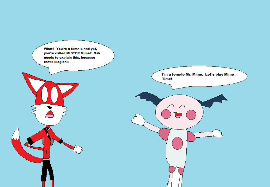 A Female Mr. Mime? by mewmewspike on DeviantArt