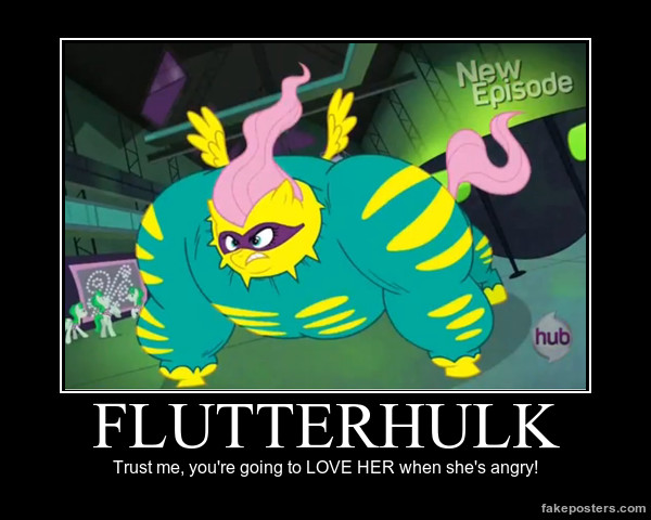 Flutterhulk Demotivational!