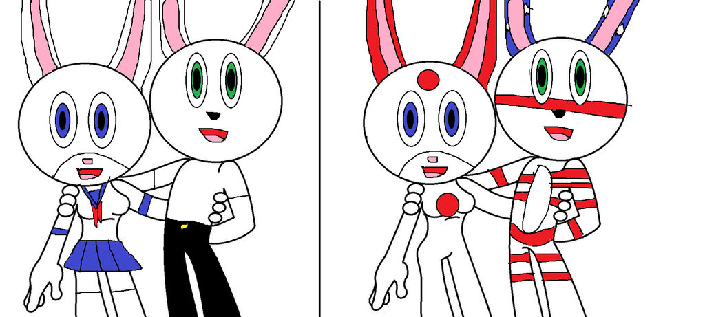 American Rabbit And Japanese Usagi by mewmewspike on DeviantArt