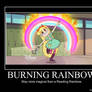 Burning Rainbow Demotivational