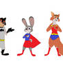 Zootopia And Robin Hood Characters As DC Heroes