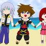 Chibi Sora Riku and Kairi