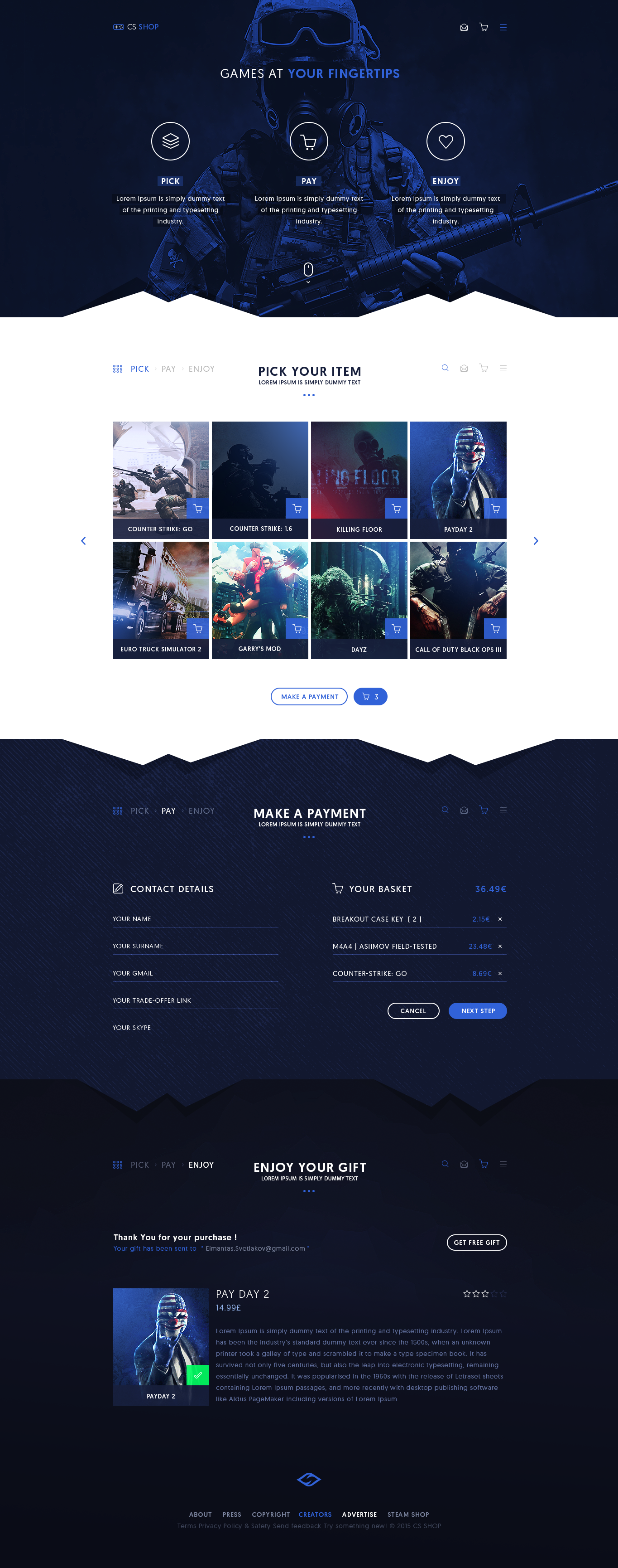 CS SHOP - Web Design