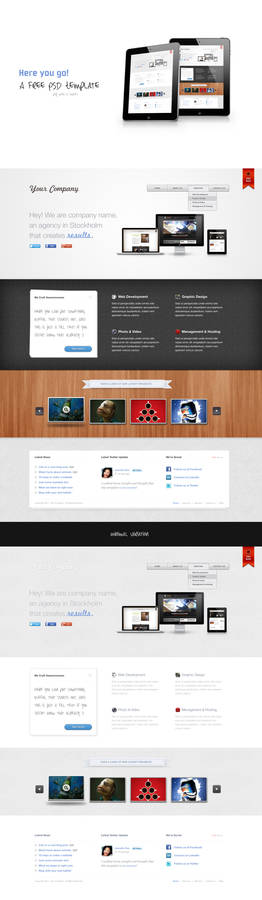 A free PSD template