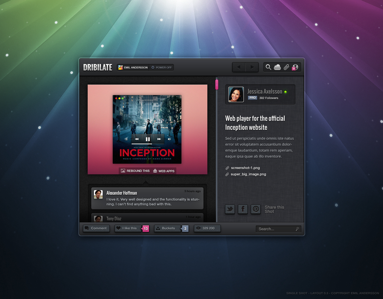 Dribbble App