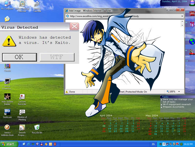 Kaito is on Your Desktop 0.o (Wallpaper)