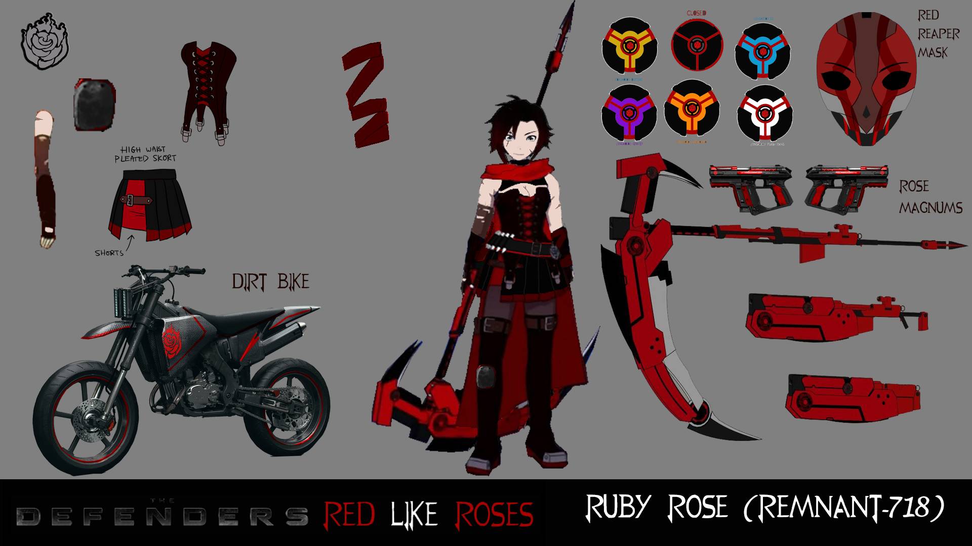 718 Character Remnant-718 Ruby (New look) by Krrwby on DeviantArt