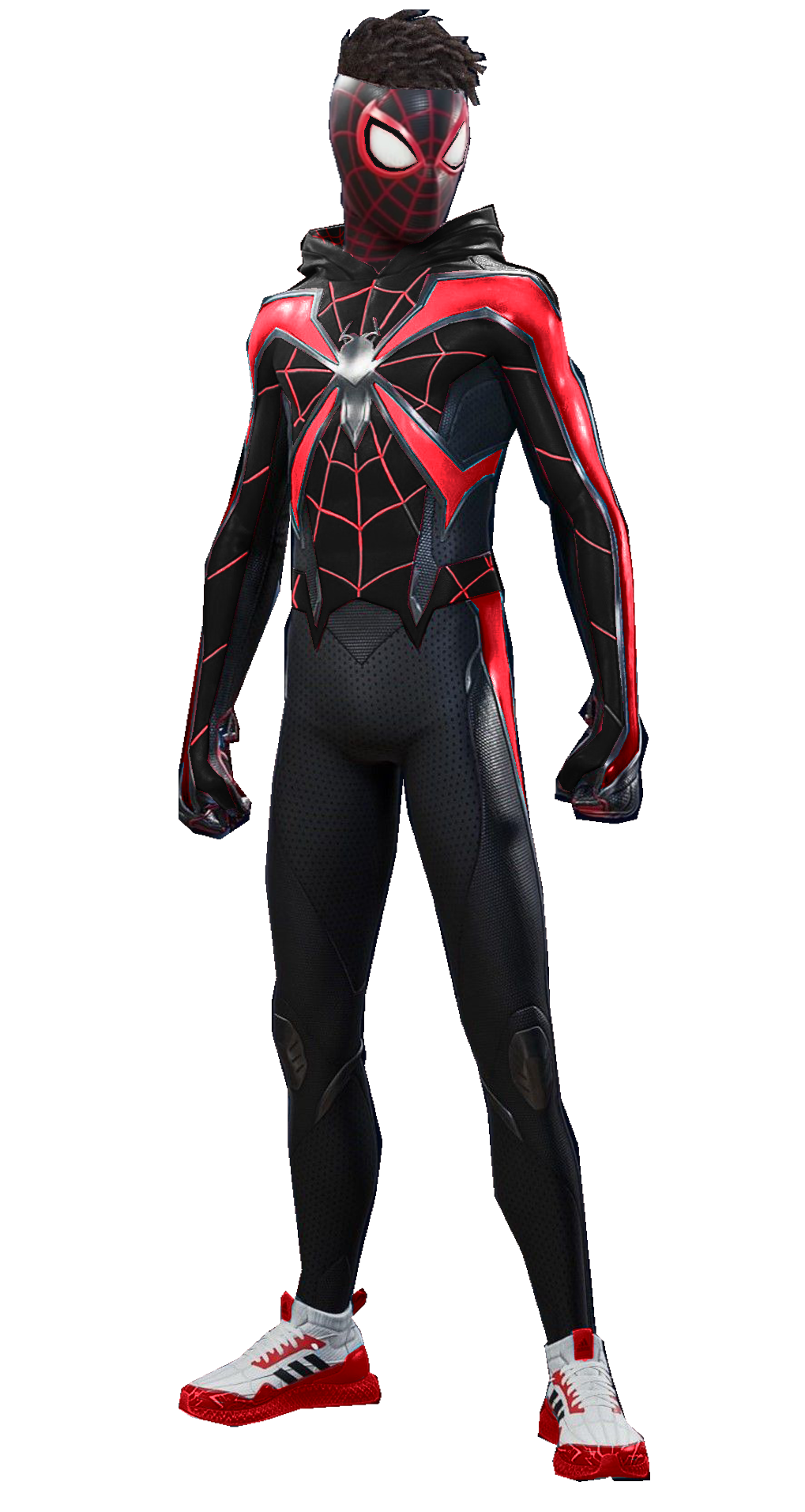 Miles Morales Evolved Suit (Edited) by Krrwby on DeviantArt