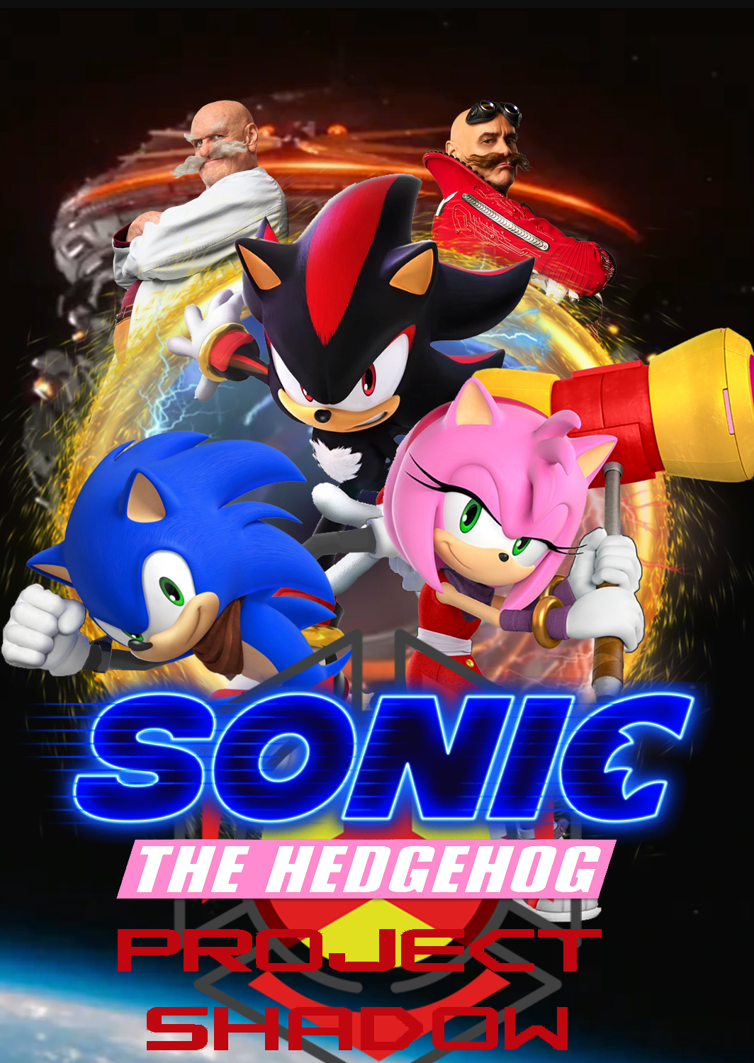 Sonic the Hedgehog - Project: Shadow Poster by Krrwby on DeviantArt