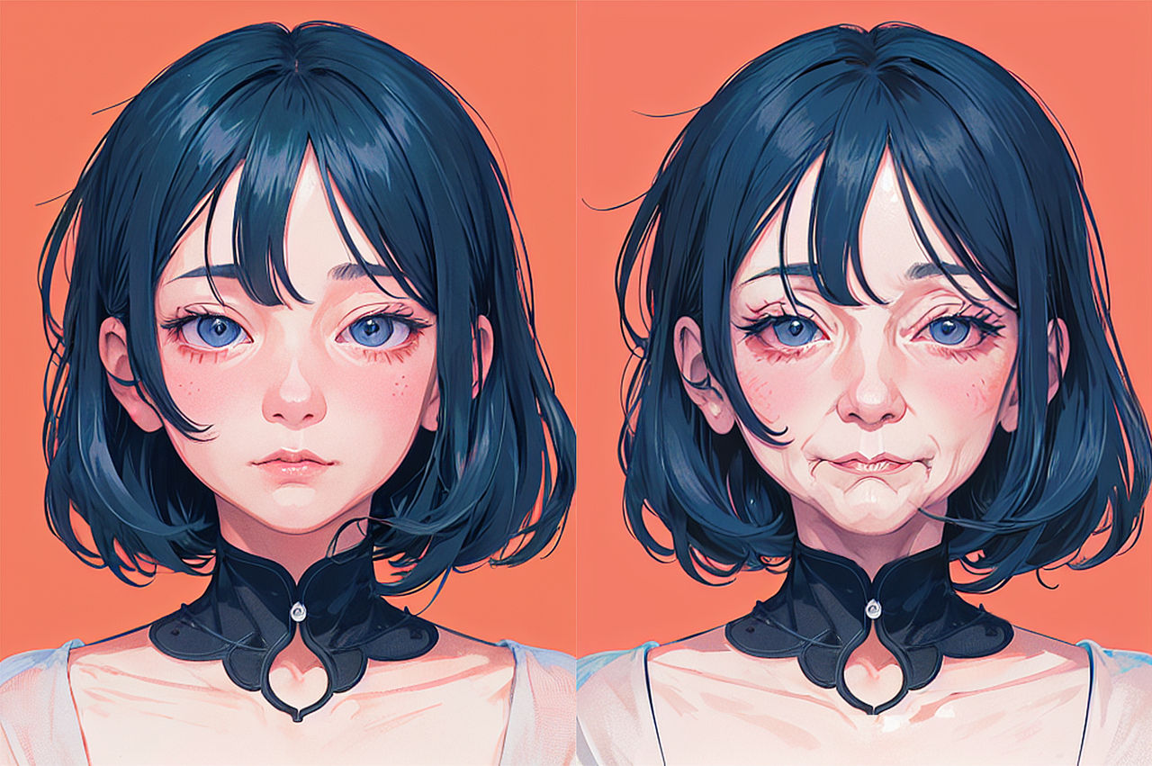 Anime Age Progression by OldAgeProgression on DeviantArt