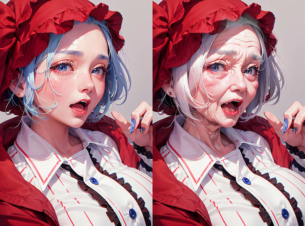 red hood girl Age Progression by OldAgeProgression on DeviantArt