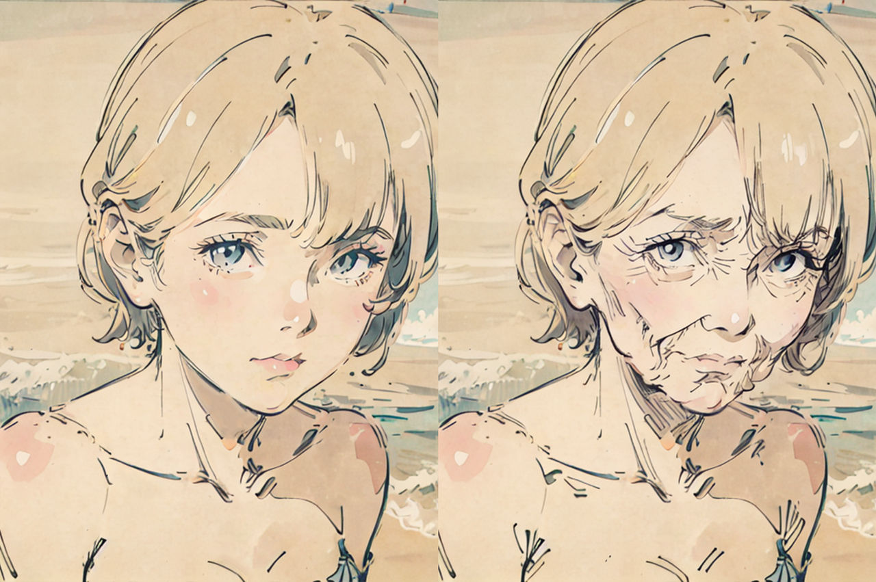 Deviantart Aging Process 2D Aging Test by OldAgeProgression on DeviantArt