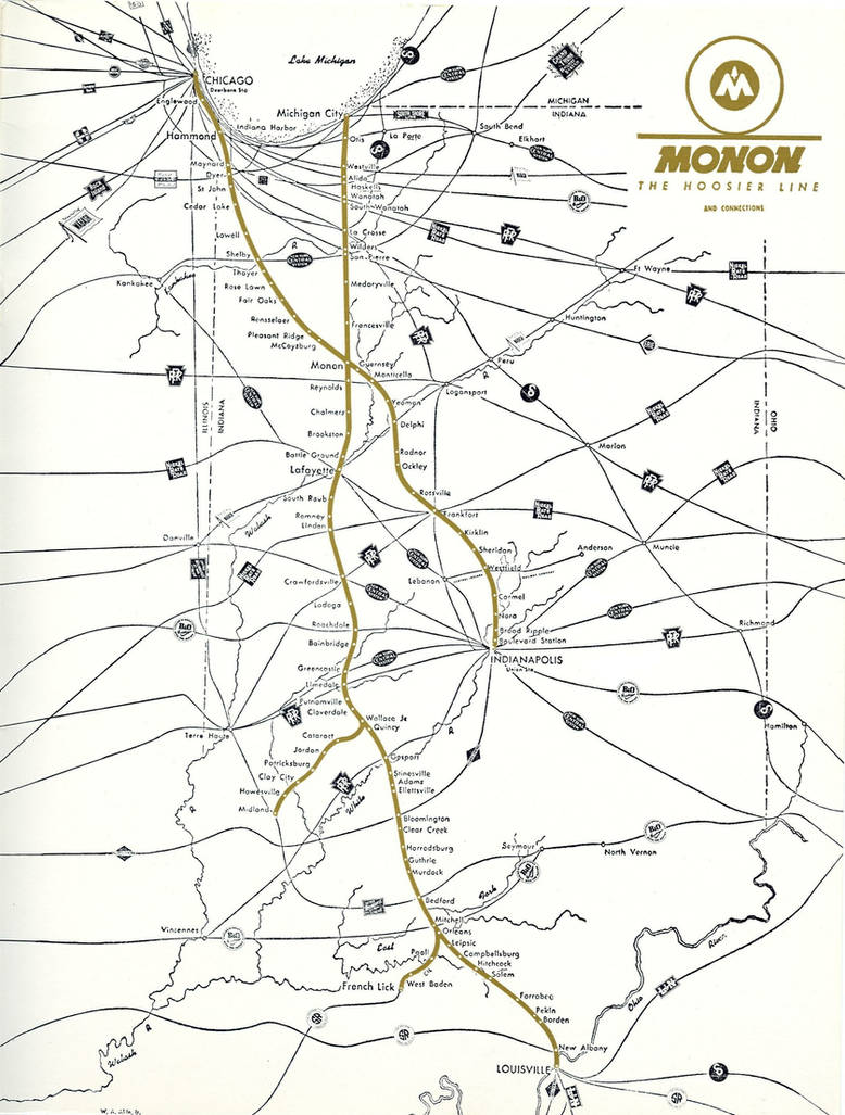 Monfwi Line Map monon railroad map by carsdude on DeviantArt