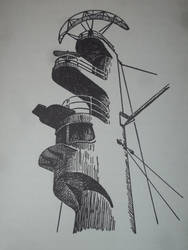 The radar mast