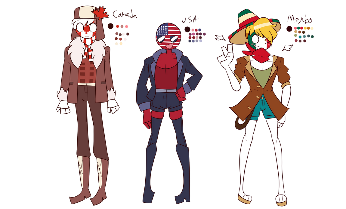 north american countries by Deadly-Espresso on DeviantArt