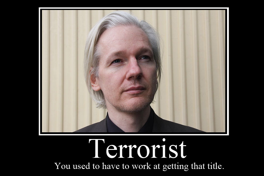 Julian Assange demotivator