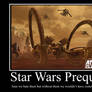 star wars prequel demotivator