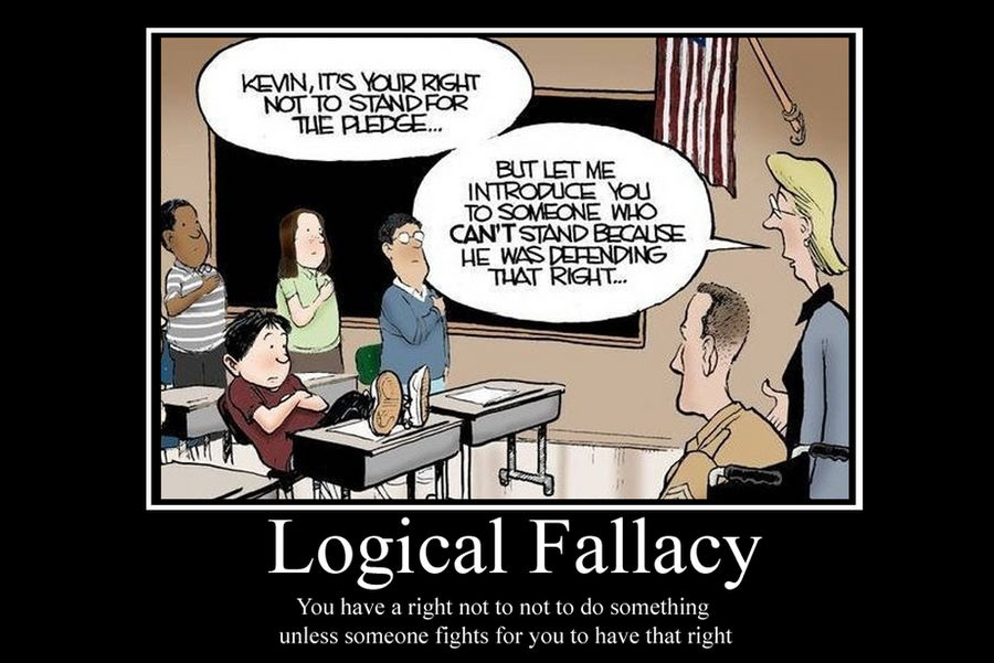 Logical Fallacy Examples Cartoons Logical Fallacy demotivator by Party9999999 on DeviantArt