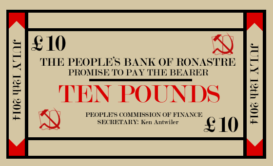 Ronastrese Ten Pound Note