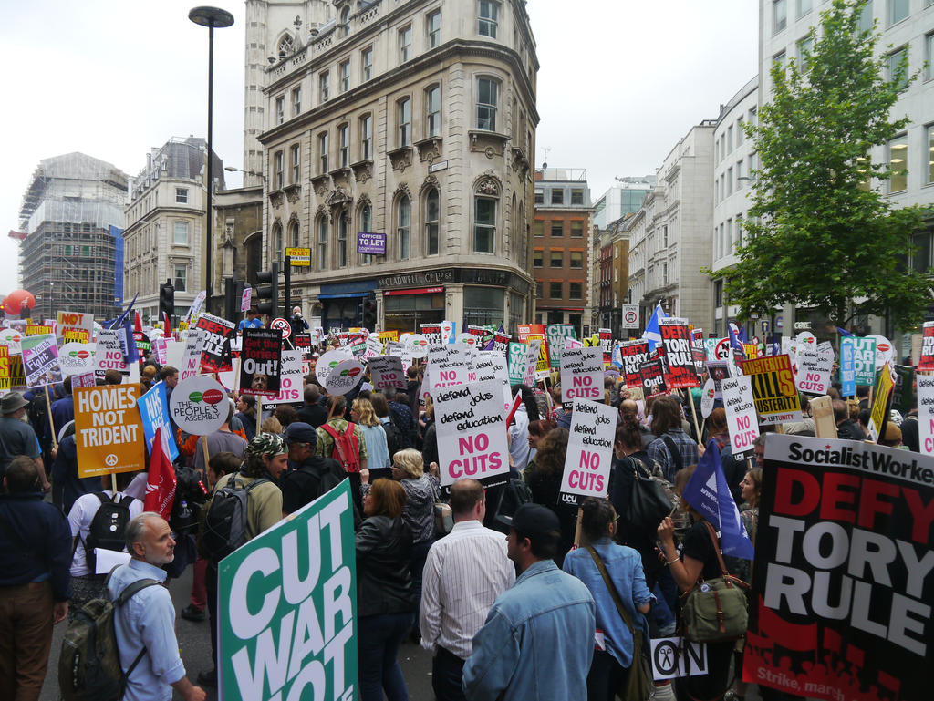 Protesters Underway